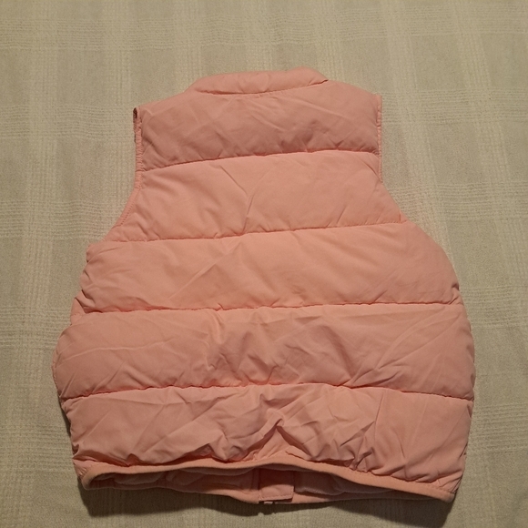 Gymboree girls size 5/6 pink puffer vest fleece lined - Picture 3 of 4